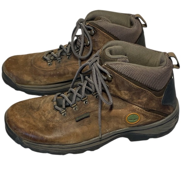 Timberland White Ledge Hiking Boots WP Mid-Cut Ankle Brown Black Waterproof 12 W - Picture 3 of 17